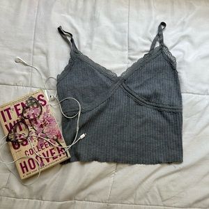 Target- crop top
Grey